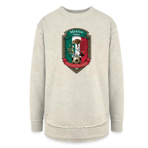 Mexico Eagle Valor T-Shirt, Pride Badge Gift - Women's Weekend Tunic Fleece Sweatshirt