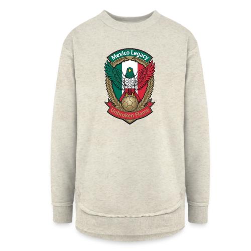 Mexico Eagle Legacy T-Shirt, Mexican Pride Gift - Women's Weekend Tunic Fleece Sweatshirt