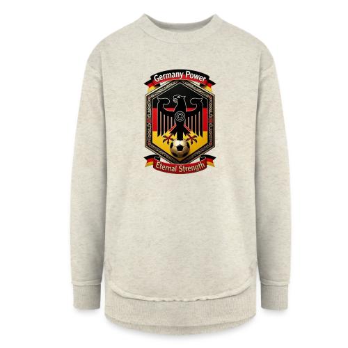 Germany Eagle Power T-Shirt, Flag Pride Gift - Women's Weekend Tunic Fleece Sweatshirt
