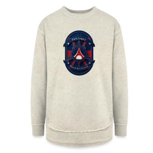 Paris Pride Heritage T Shirt, Soccer Fan Gift - Women's Weekend Tunic Fleece Sweatshirt