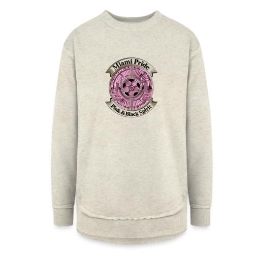 Miami Pride T Shirt, Soccer City Pride Gift - Women's Weekend Tunic Fleece Sweatshirt
