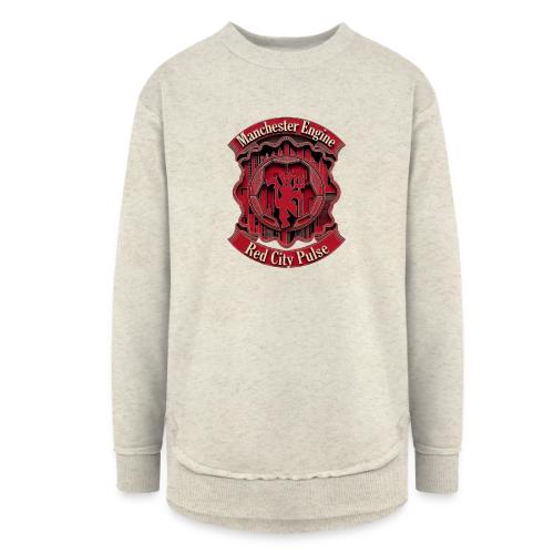 Red Manchester T Shirt, Red Soccer City Pride Gift - Women's Weekend Tunic Fleece Sweatshirt