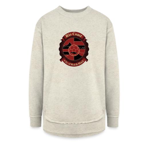 Flamengo Rio Coast T Shirt, Football Pride Gift - Women's Weekend Tunic Fleece Sweatshirt