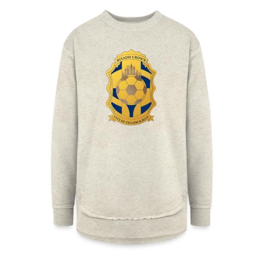 Riyadh Crown T Shirt, Modern Desert Pride Gift - Women's Weekend Tunic Fleece Sweatshirt