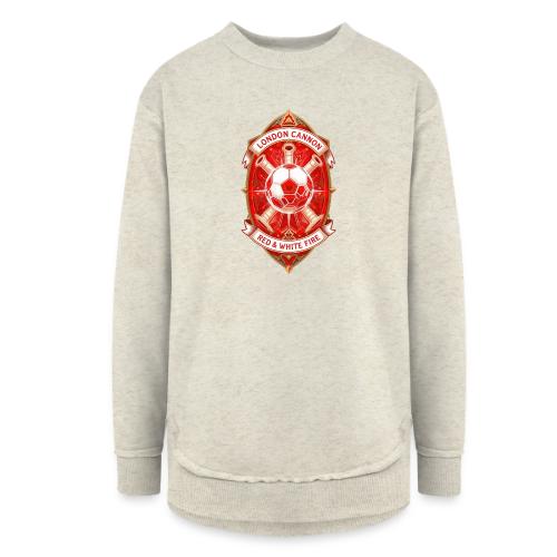 Red London Cannon T Shirt,Football City Pride Gift - Women's Weekend Tunic Fleece Sweatshirt