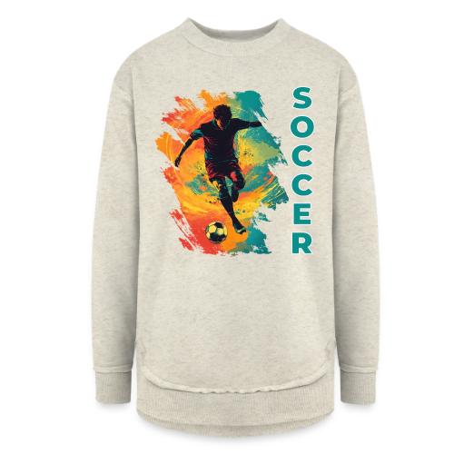 Soccer Hero Mode - Women's Weekend Tunic Fleece Sweatshirt