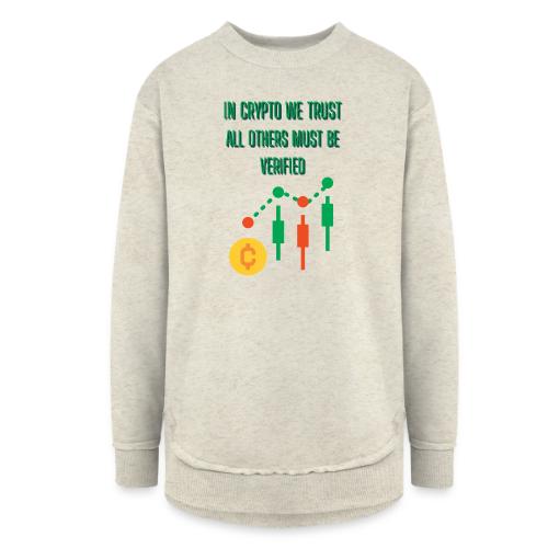 Sarcastic Bitcoin Investor T-shirt - Women's Weekend Tunic Fleece Sweatshirt