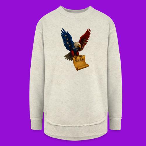 Bill of Rights Bald Eagle - Women's Weekend Tunic Fleece Sweatshirt