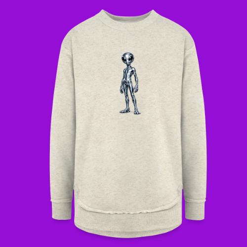 Silver Alien - Women's Weekend Tunic Fleece Sweatshirt