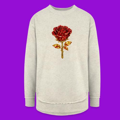 Golden Rose - Women's Weekend Tunic Fleece Sweatshirt