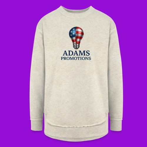 Adams promotions American flag metallic light bulb - Women's Weekend Tunic Fleece Sweatshirt