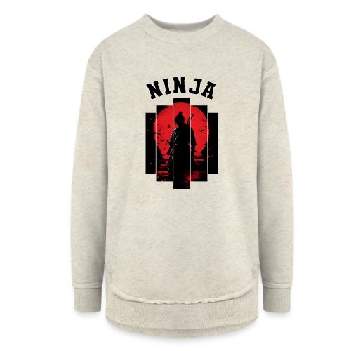 Ninja in the Shadows - Women's Weekend Tunic Fleece Sweatshirt