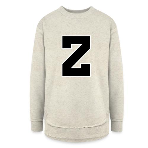 Varsity Letter Z Athletic Font Design - Women's Weekend Tunic Fleece Sweatshirt