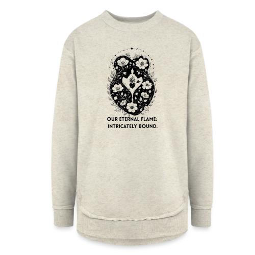 Eternal Flame of Embrace T-Shirt - Women's Weekend Tunic Fleece Sweatshirt