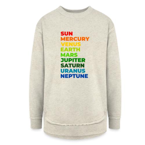 Color the solar system - Women's Weekend Tunic Fleece Sweatshirt
