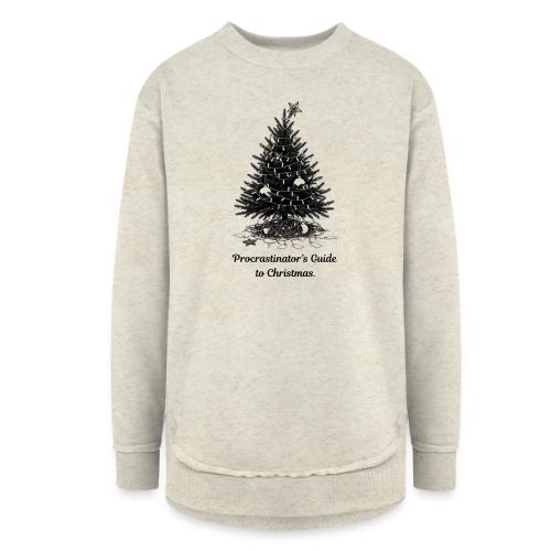 Procrastinator's Guide Christmas T-Shirt - Women's Weekend Tunic Fleece Sweatshirt