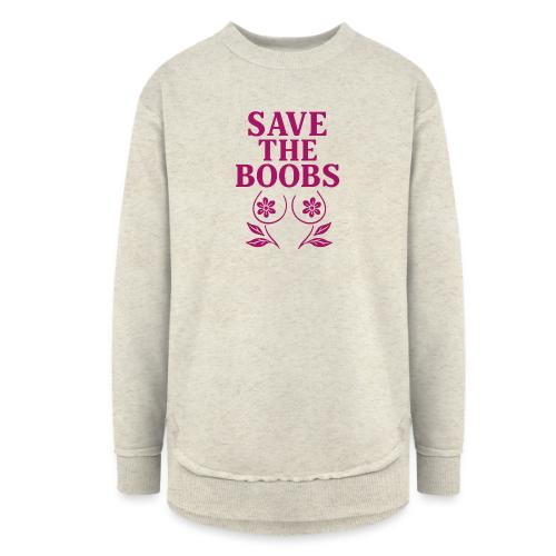 Save the boobs! - Women's Weekend Tunic Fleece Sweatshirt