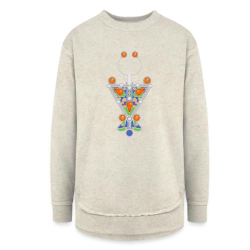 Amazigh: Tazerzit Heritage - Women's Weekend Tunic Fleece Sweatshirt