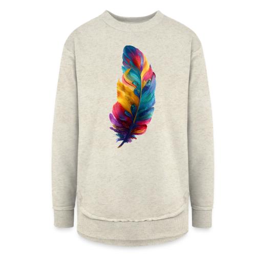 Spectrum Feather Flow - Women's Weekend Tunic Fleece Sweatshirt