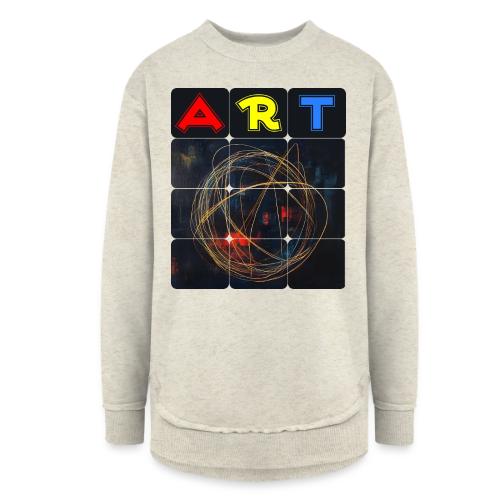 Echoes of Art - Women's Weekend Tunic Fleece Sweatshirt