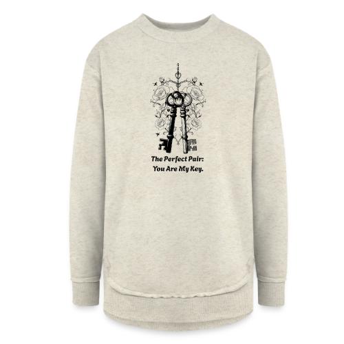 Valentine love keys - Women's Weekend Tunic Fleece Sweatshirt