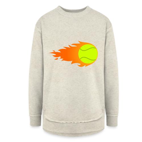 Tennis Ball - Women's Weekend Tunic Fleece Sweatshirt