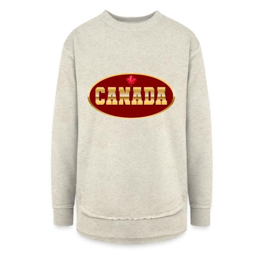 Canada in golden letters - Women's Weekend Tunic Fleece Sweatshirt
