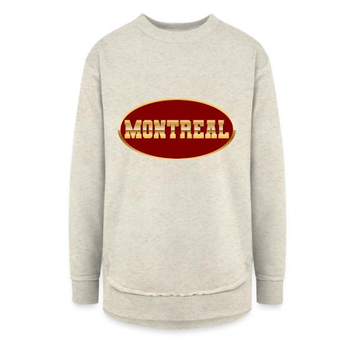 Montreal in Gold - Women's Weekend Tunic Fleece Sweatshirt