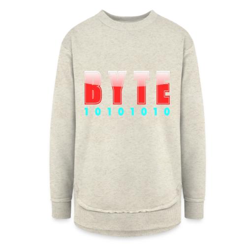 BYTE Binary Code Design - Women's Weekend Tunic Fleece Sweatshirt