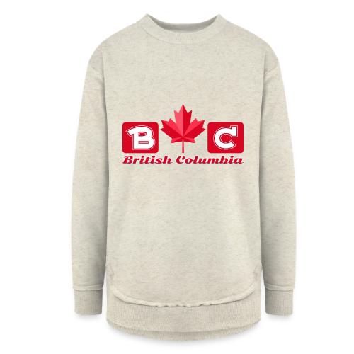 British Columbia, province of Canada - Women's Weekend Tunic Fleece Sweatshirt