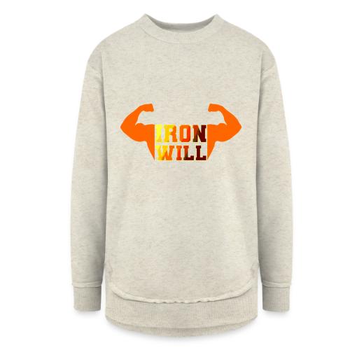 Bodybuilding: Iron Will Power - Women's Weekend Tunic Fleece Sweatshirt