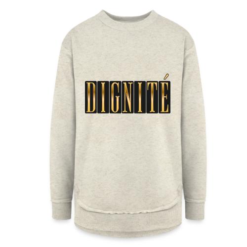 Golden Dignity - Women's Weekend Tunic Fleece Sweatshirt