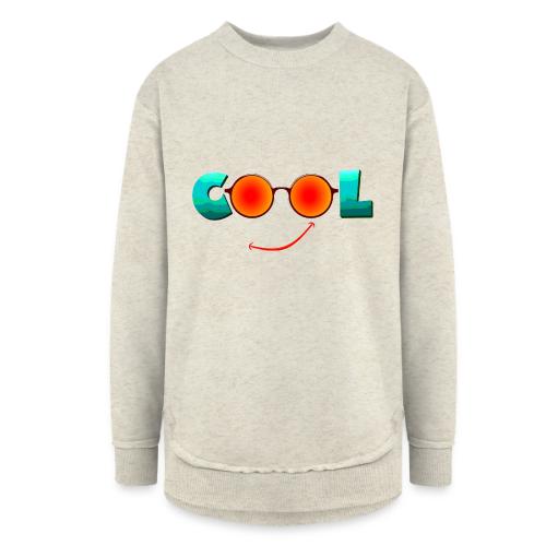 Stay Cool Chill Vibes Design - Women's Weekend Tunic Fleece Sweatshirt