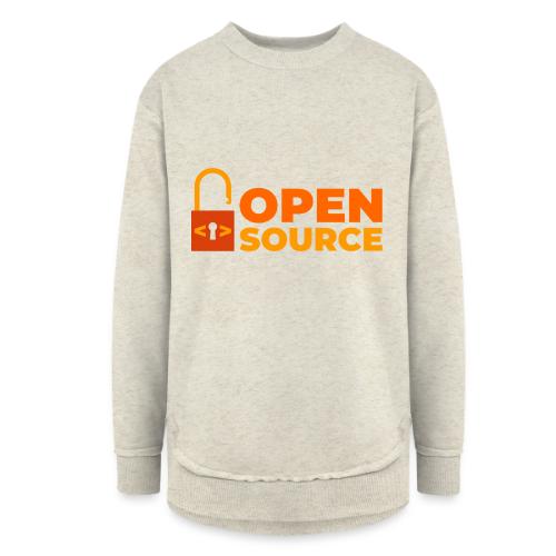 Open Source: Code is Freedom - Women's Weekend Tunic Fleece Sweatshirt