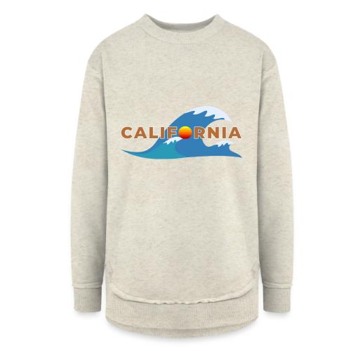 Blue Wave California - Women's Weekend Tunic Fleece Sweatshirt