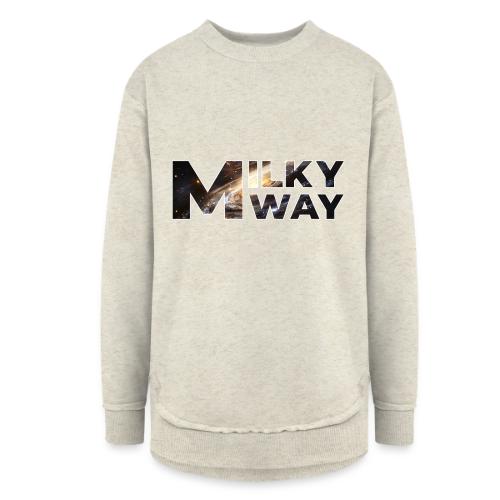 Milky Way Magic - Women's Weekend Tunic Fleece Sweatshirt