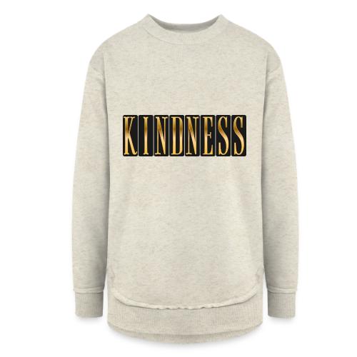 Golden Kindness - Women's Weekend Tunic Fleece Sweatshirt