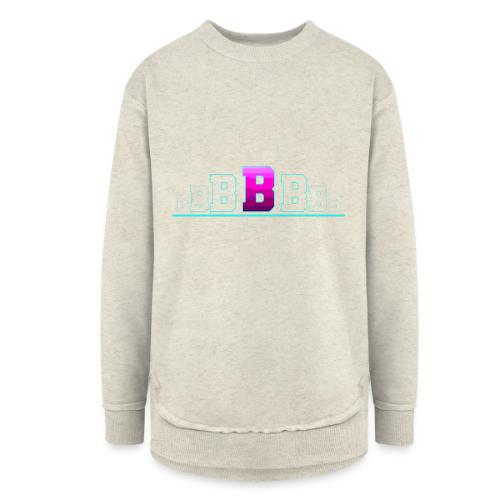 Letter B – Capital Varsity Alphabet Monogram - Women's Weekend Tunic Fleece Sweatshirt