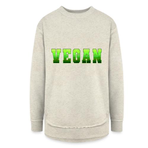 Green Wave Vegan - Women's Weekend Tunic Fleece Sweatshirt
