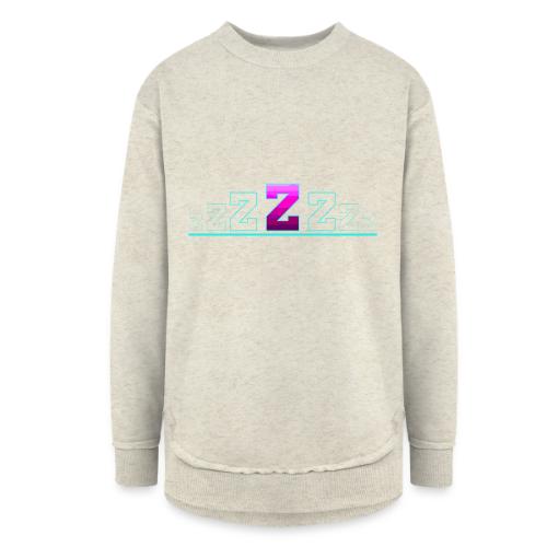 Letter Z – Capital Varsity Alphabet Monogram - Women's Weekend Tunic Fleece Sweatshirt
