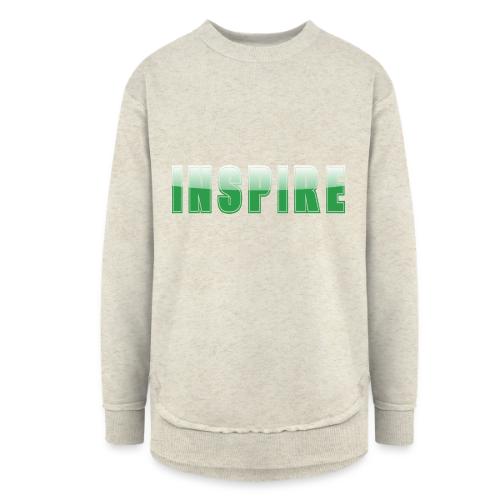 Inspire Word Art Design - Women's Weekend Tunic Fleece Sweatshirt