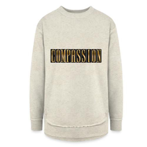 Golden Compassion - Women's Weekend Tunic Fleece Sweatshirt