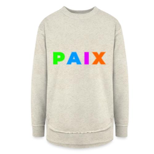 Peace in Colour - Women's Weekend Tunic Fleece Sweatshirt
