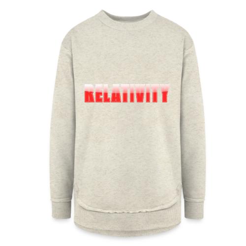 Relativity Science Typography Design - Women's Weekend Tunic Fleece Sweatshirt