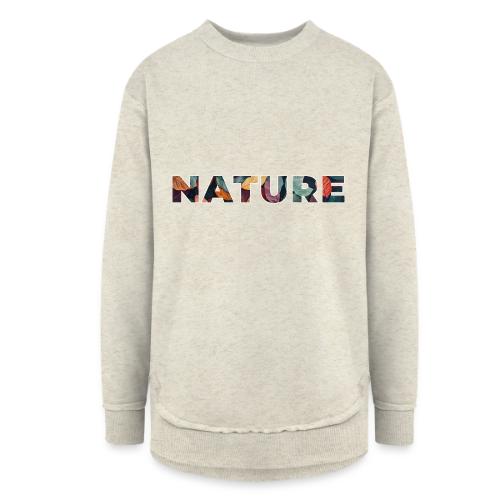 Nature in Every Letter - Women's Weekend Tunic Fleece Sweatshirt