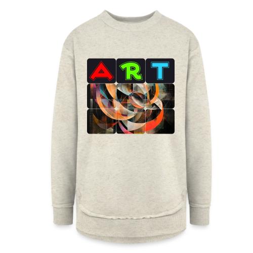 Fragments of Art - Women's Weekend Tunic Fleece Sweatshirt