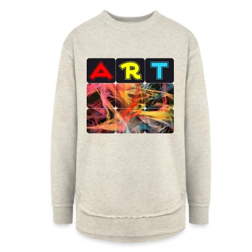 Chaotic Threads of Art - Women's Weekend Tunic Fleece Sweatshirt
