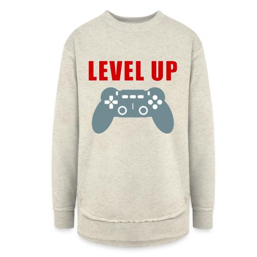 Level Up Gamer Controller Apparel - Women's Weekend Tunic Fleece Sweatshirt