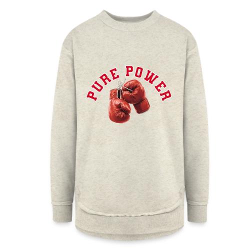 Boxing: Pure Power Punch - Women's Weekend Tunic Fleece Sweatshirt