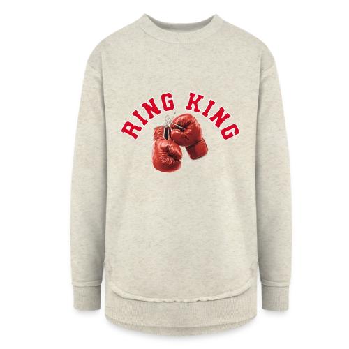 Boxing: Ring King Glory - Women's Weekend Tunic Fleece Sweatshirt